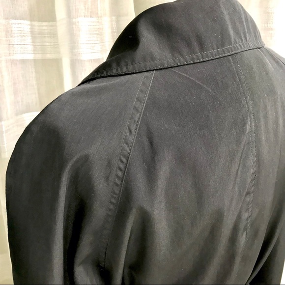 STUDIO by LIZ CLAIBORNE 3/4 trench coat, black, size M - Picture 7 of 15